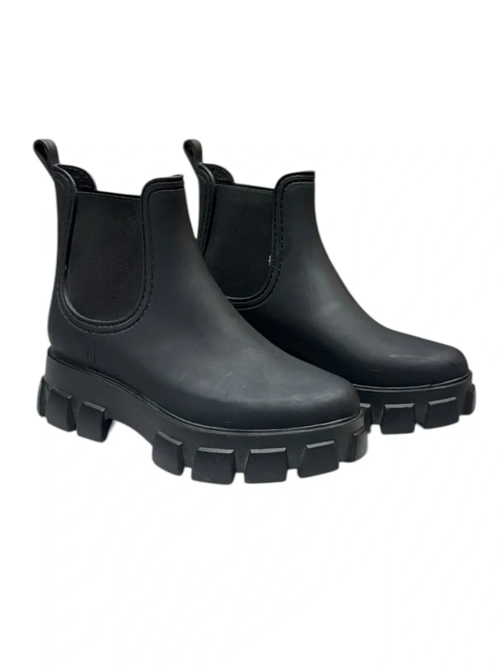 Jeffery Campbell Rain Storm Boots Size 10 Chunky Platform Lug Sole Chelsea Y2K
